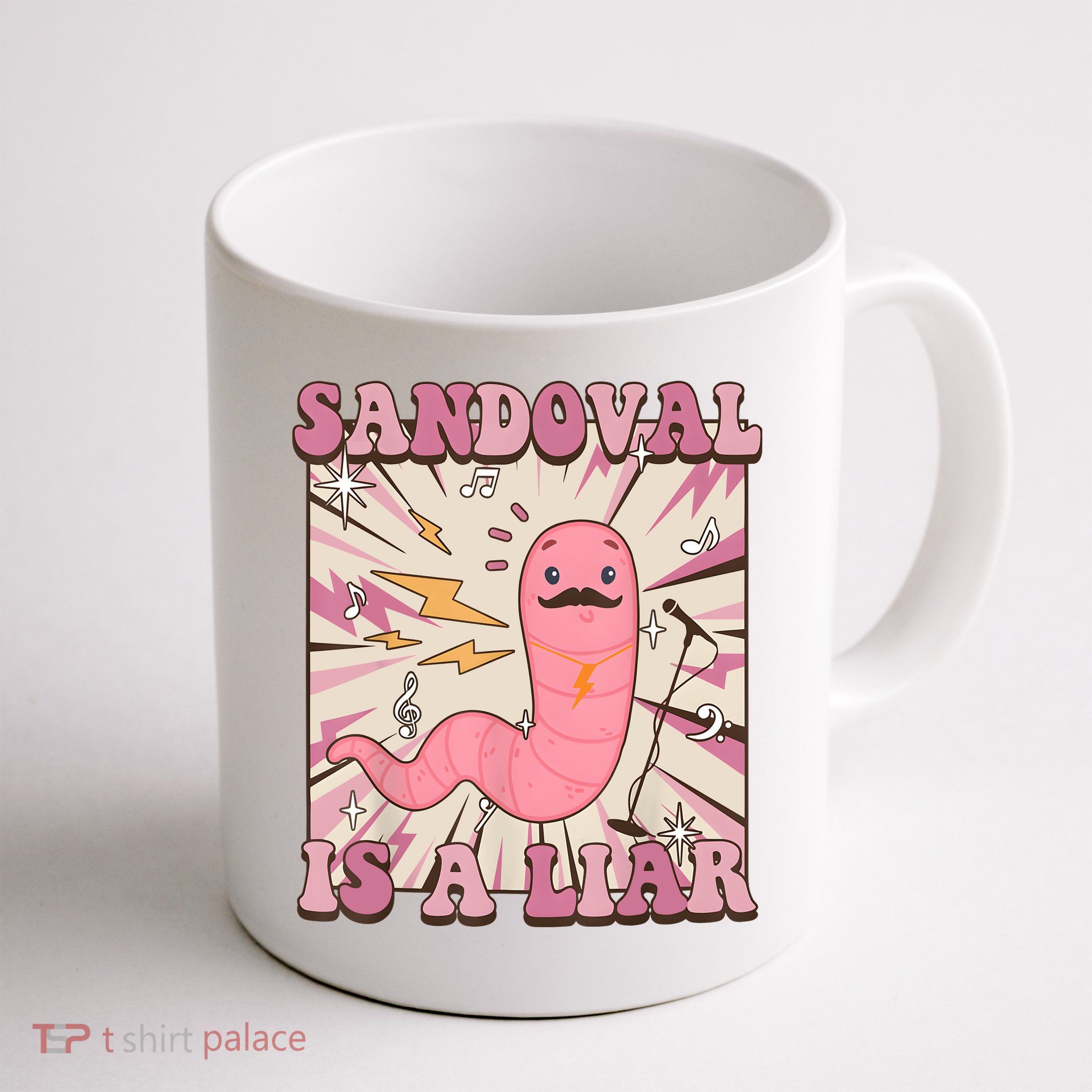 Sandovals A Liar Worm With A Mustache Mug