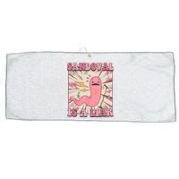 Sandovals A Liar Worm With A Mustache Large Microfiber Waffle Golf Towel