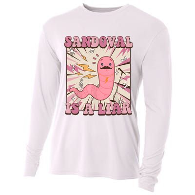 Sandovals A Liar Worm With A Mustache Cooling Performance Long Sleeve Crew
