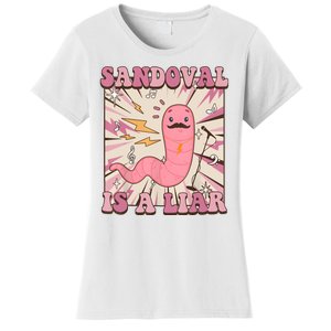 Sandovals A Liar Worm With A Mustache Women's T-Shirt