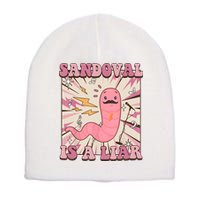 Sandovals A Liar Worm With A Mustache Short Acrylic Beanie