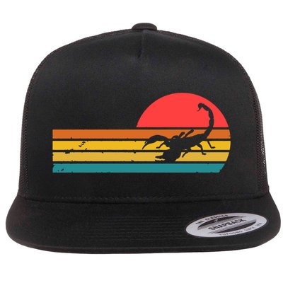 Scorpion Animal Lover 80s Retro Scorpion Gift Flatbill Hat