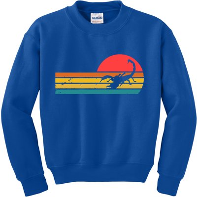 Scorpion Animal Lover 80s Retro Scorpion Gift Kids Sweatshirt
