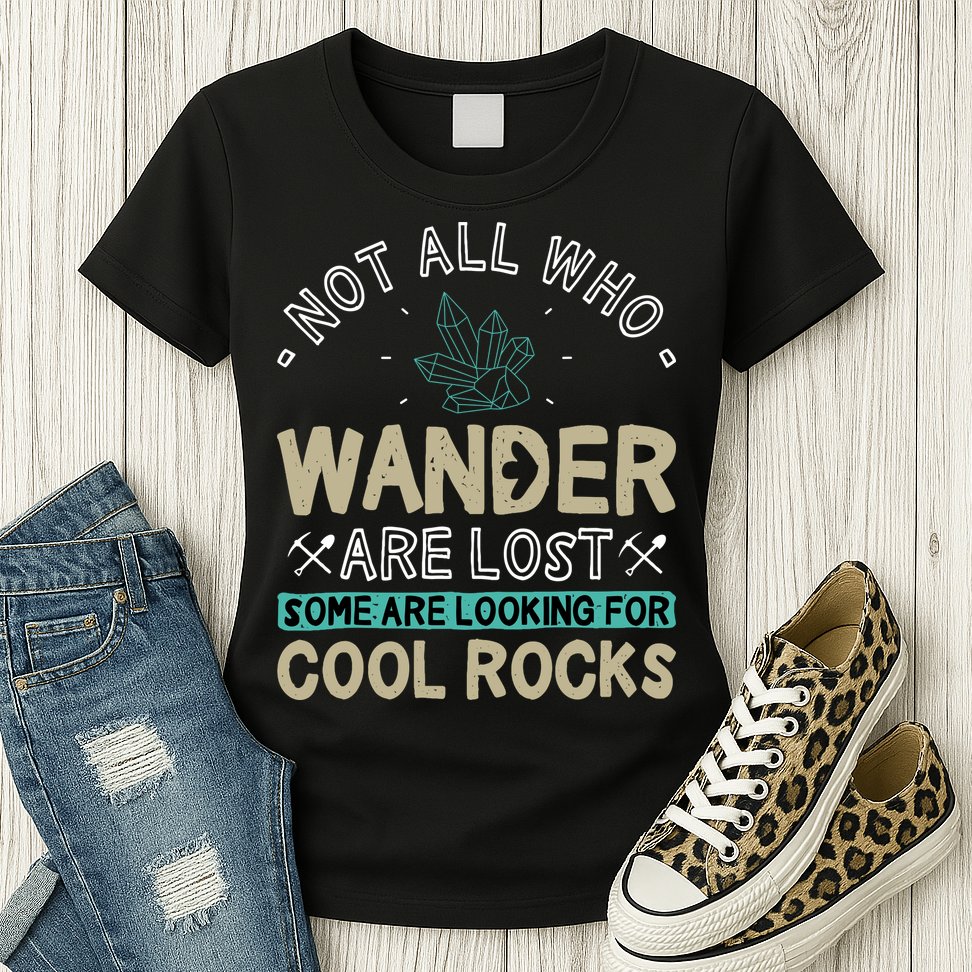 Some Are Looking For Cool Rocks Geologist Geode Hunter Womens T-Shirt