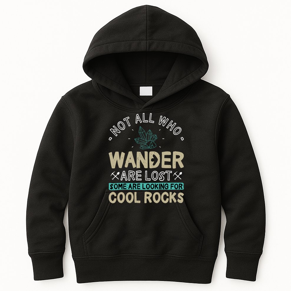 Some Are Looking For Cool Rocks Geologist Geode Hunter Kids Hoodie