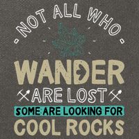 Some Are Looking For Cool Rocks Geologist Geode Hunter Cotton Canvas Backpack
