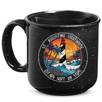 St. Augustine Lighthouse Florida Retro Sunset Palm Trees 15oz Campfire Ceramic Mug