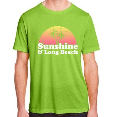 Sunshine And Long Beach Ca California Meaningful Gift Adult ChromaSoft Performance T-Shirt