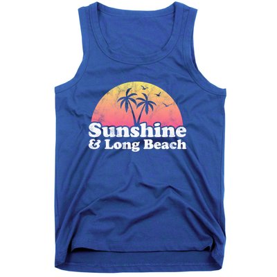 Sunshine And Long Beach Ca California Meaningful Gift Tank Top