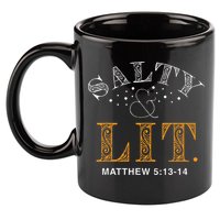 Salty And Lit Christian Bible Verse Religious 11oz C Handle Ceramic Mug