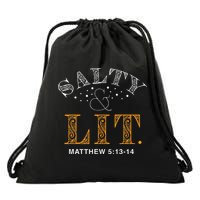 Salty And Lit Christian Bible Verse Religious Drawstring Bag
