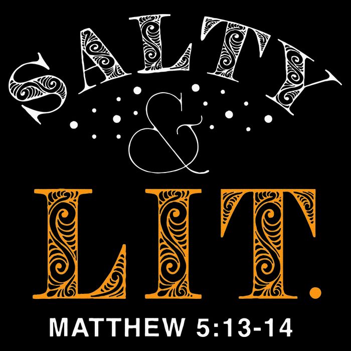 Salty And Lit Christian Bible Verse Religious Drawstring Bag