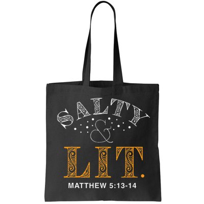 Salty And Lit Christian Bible Verse Religious Bag