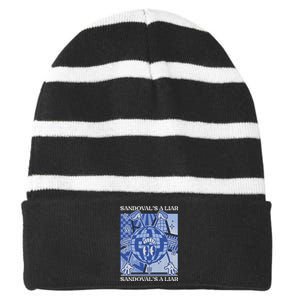 Sandovals A Liar Vanderpump Rules Gift Striped Beanie with Solid Band