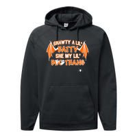 Shawty A Lil Batty She My Lil Boo Thang Funny Halloween Gift Performance Fleece Hoodie