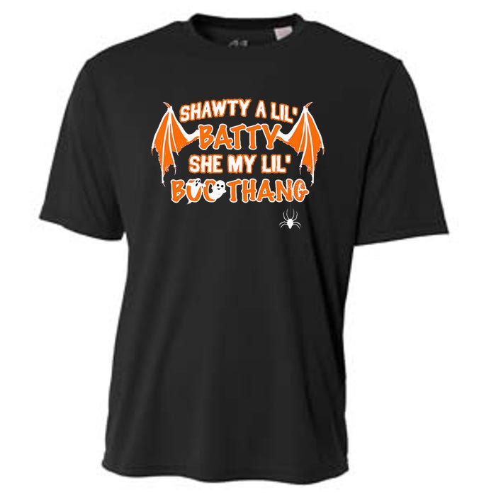 Shawty A Lil Batty She My Lil Boo Thang Funny Halloween Gift Cooling Performance Crew T-Shirt