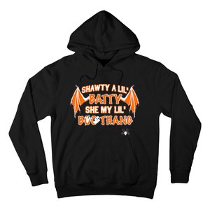 Shawty A Lil Batty She My Lil Boo Thang Funny Halloween Gift Hoodie