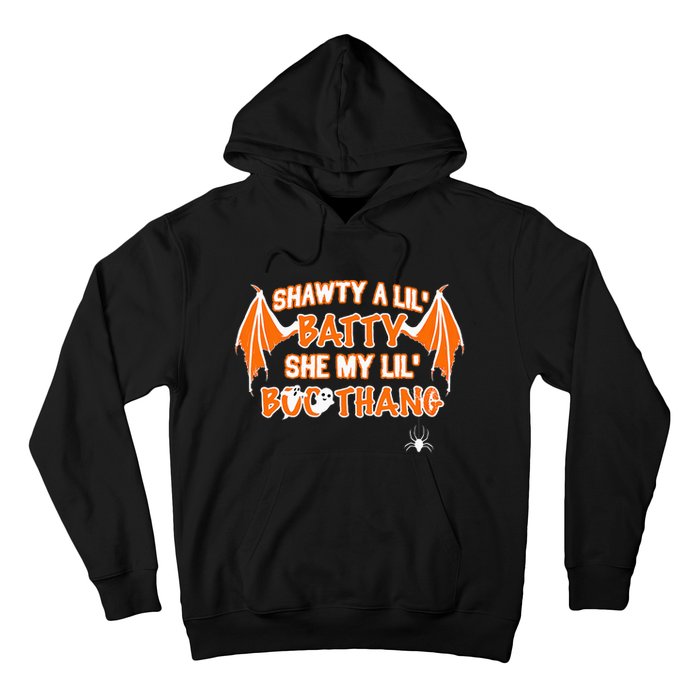 Shawty A Lil Batty She My Lil Boo Thang Funny Halloween Gift Hoodie