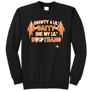 Shawty A Lil Batty She My Lil Boo Thang Funny Halloween Gift Sweatshirt