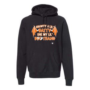 Shawty A Lil Batty She My Lil Boo Thang Funny Halloween Gift Premium Hoodie