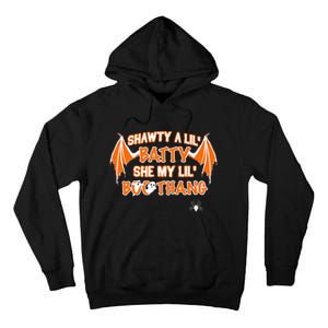 Shawty A Lil Batty She My Lil Boo Thang Funny Halloween Gift Tall Hoodie