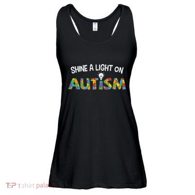 Shine A Light On Autism Ladies Essential Flowy Tank