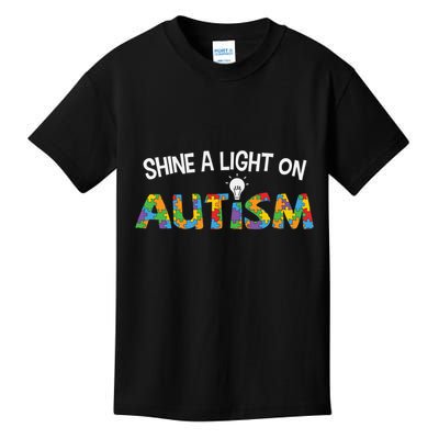 Shine A Light On Autism Kids T-Shirt