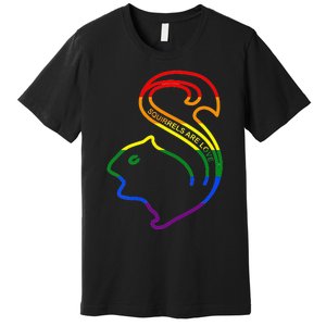 Squirrels Are Love LGBT Rainbow Pride Premium T-Shirt