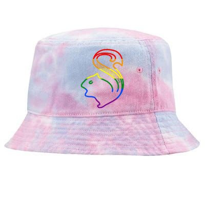 Squirrels Are Love LGBT Rainbow Pride Tie-Dyed Bucket Hat