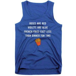 Single Awareness Love French Fries Anti Valentines Day Cool Gift Tank Top