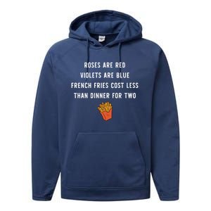 Single Awareness Love French Fries Anti Valentines Day Cool Gift Performance Fleece Hoodie