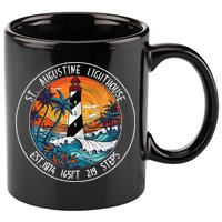 St. Augustine Lighthouse Florida Retro Sunset Palm Trees 11oz C Handle Ceramic Mug