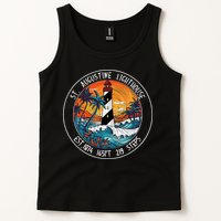 St. Augustine Lighthouse Florida Retro Sunset Palm Trees Tank Top