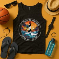 St. Augustine Lighthouse Florida Retro Sunset Palm Trees Tank Top