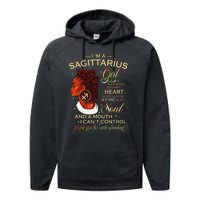 Sagittarius Afro Locs Zodiac Signs Birthday Gift Performance Fleece Hoodie