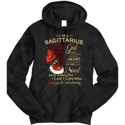 Sagittarius Afro Locs Zodiac Signs Birthday Gift Tie Dye Hoodie