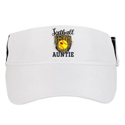 Softball Auntie Leopard Game Day Aunt Mor Softball Lover Adult Drive Performance Visor