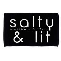 Salty And Lit Matthew 51314 Funny Christian Microfiber Hand Towel