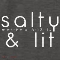 Salty And Lit Matthew 51314 Funny Christian Vector Backpack