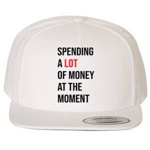 Spending A Lot Of Money At The Moment Wool Snapback Cap