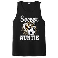 Soccer Auntie Leopard Heart PosiCharge Competitor Tank