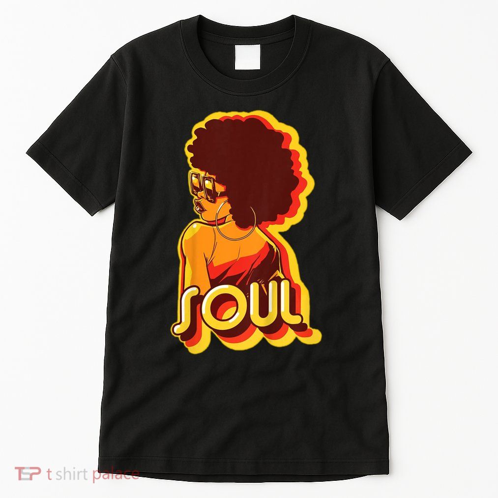 Soul Afro Lady Retro 80s Music Tall T-Shirt