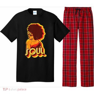Soul Afro Lady Retro 80s Music Pajama Set