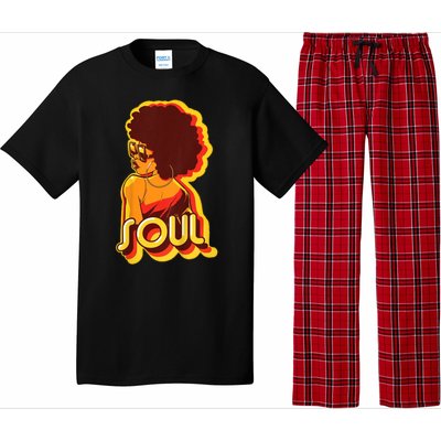 Soul Afro Lady Retro 80s Music Pajama Set