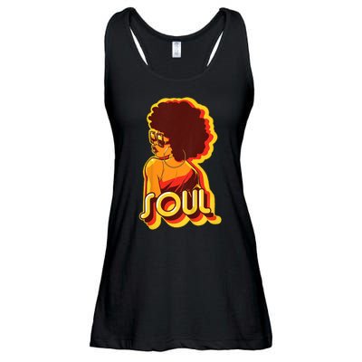 Soul Afro Lady Retro 80s Music Ladies Essential Flowy Tank