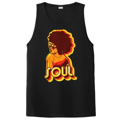 Soul Afro Lady Retro 80s Music PosiCharge Competitor Tank