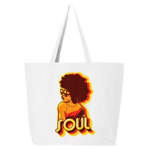 Soul Afro Lady Retro 80s Music 25L Jumbo Tote