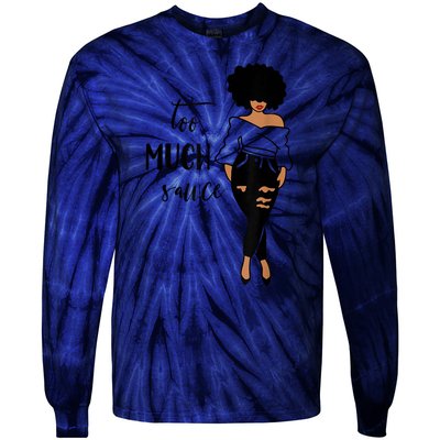 Sauce Afro Lady Jeans Heels Thick Tie-Dye Long Sleeve Shirt