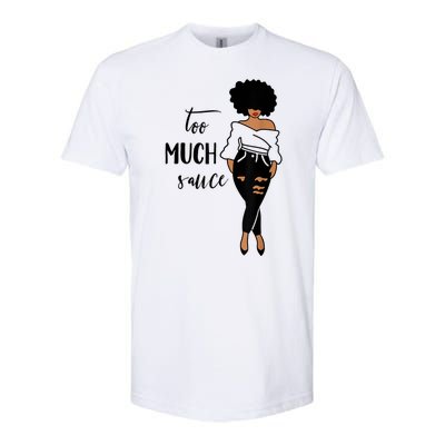 Sauce Afro Lady Jeans Heels Thick Softstyle® CVC T-Shirt