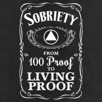 Sobriety Anniversary Living Proof NA AA Recovery Adult Drive Performance Visor